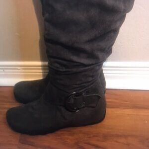 Women's Black Suede Boots